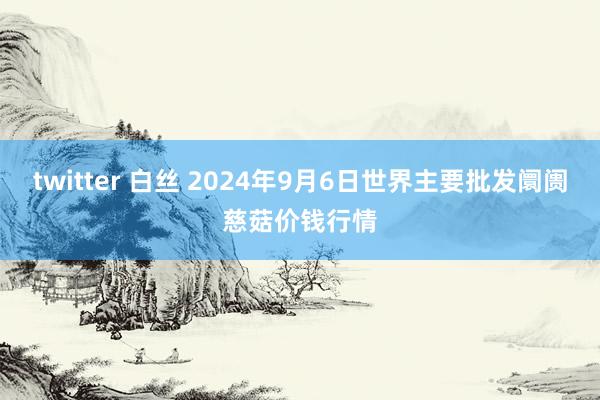 twitter 白丝 2024年9月6日世界主要批发阛阓慈菇价钱行情