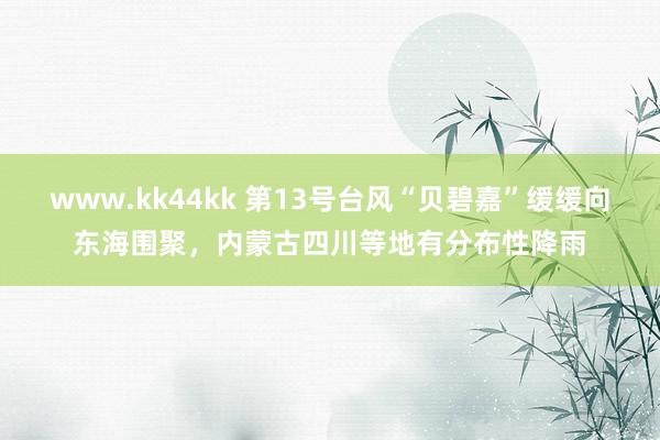 www.kk44kk 第13号台风“贝碧嘉”缓缓向东海围聚，内蒙古四川等地有分布性降雨