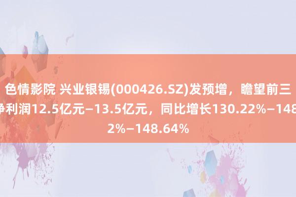 色情影院 兴业银锡(000426.SZ)发预增，瞻望前三季度净利润12.5亿元—13.5亿元，同比增长130.22%—148.64%