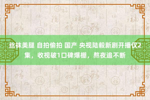 丝袜美腿 自拍偷拍 国产 央视陆毅新剧开播仅2集，收视破1口碑爆棚，熬夜追不断