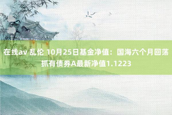 在线av 乱伦 10月25日基金净值：国海六个月回荡抓有债券A最新净值1.1223