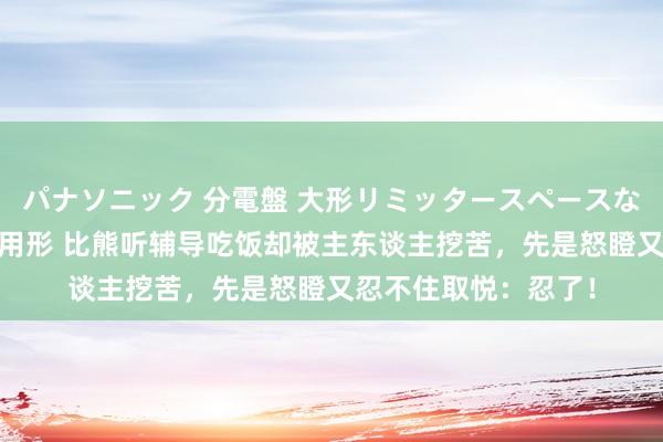 パナソニック 分電盤 大形リミッタースペースなし 露出・半埋込両用形 比熊听辅导吃饭却被主东谈主挖苦，先是怒瞪又忍不住取悦：忍了！