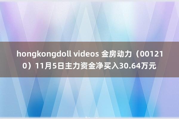 hongkongdoll videos 金房动力（001210）11月5日主力资金净买入30.64万元