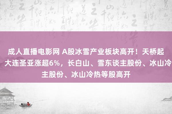 成人直播电影网 A股冰雪产业板块高开！天桥起重涨超8%，大连圣亚涨超6%，长白山、雪东谈主股份、冰山冷热等股高开