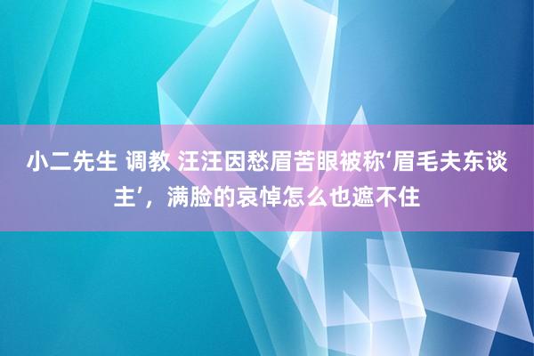 小二先生 调教 汪汪因愁眉苦眼被称‘眉毛夫东谈主’，满脸的哀悼怎么也遮不住